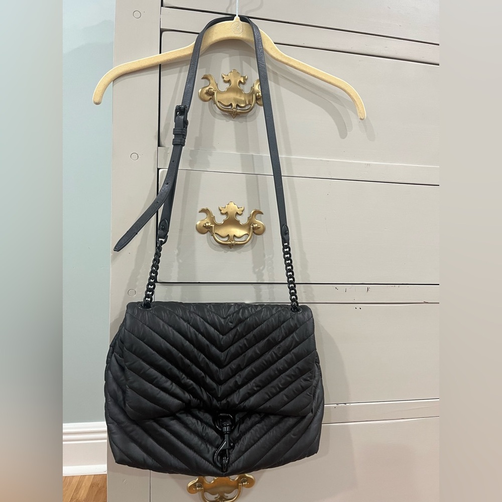 Rebecca Minkoff Elegant Black Quilted Shoulder Bag